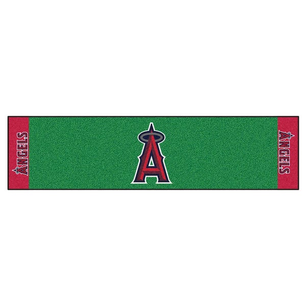 FANMATS MLB Los Angeles Angels 1 ft. 6 in. x 6 ft. Indoor 1-Hole Golf Practice Putting Green