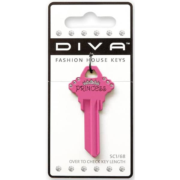 operation svimmel samling DIVA #68 Pink Princess Key Blank-87046 - The Home Depot