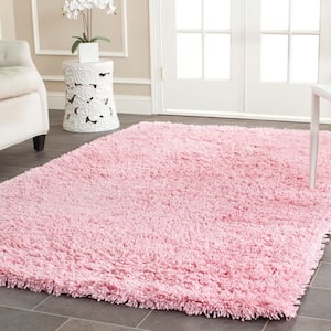 Classic Shag Ultra Pink 2 ft. x 3 ft. Solid Area Rug