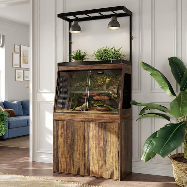 FUFU&GAGA 47.24 in. W x 19.96 in. D x51.18 in. H Wooden Reptile
