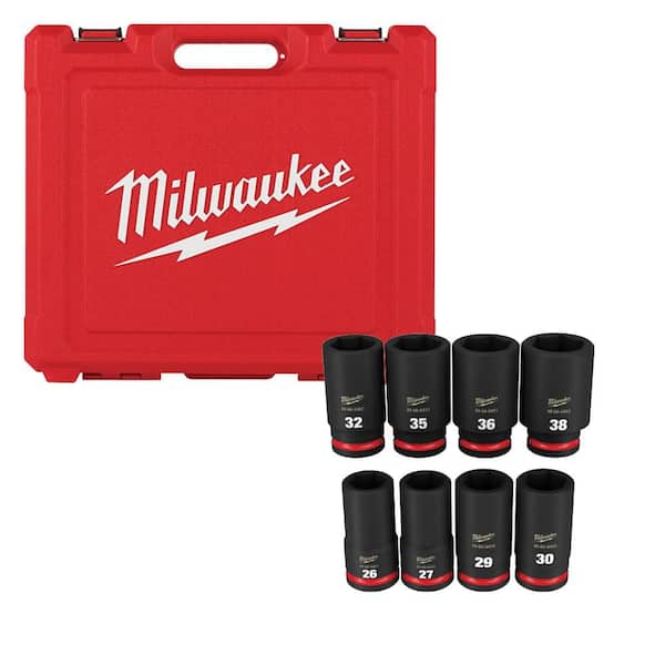Milwaukee SHOCKWAVE 3/4 in. Drive Metric Deep Well 6 Point Impact