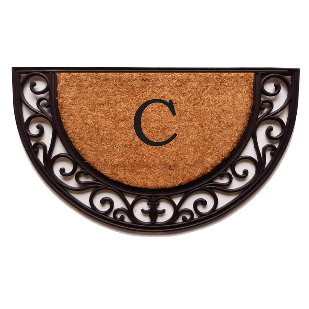 Calloway Mills Plantation Arch Monogram Door Mat 18 in. x 30 in ...