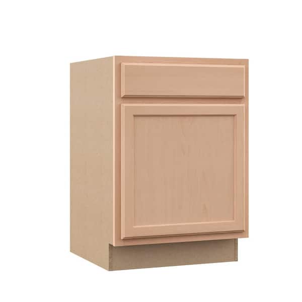 Recessed Panel 24 in. W x 24 in. D x 34.5 in. H Assembled Base Kitchen Cabinet in Unfinished