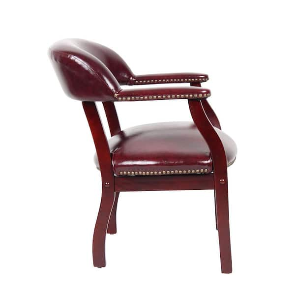 Cadeira de Barbeiro Wine Chair Bordô com CAPTONÊ B042