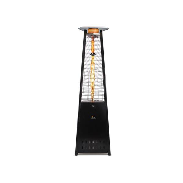 Paragon Outdoor 92.5 in. 42,000 BTU Black Vesta Patio Flame Tower Heater  OH-BL42-8M - The Home Depot