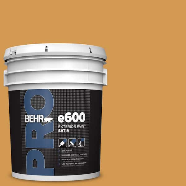5 gal. #PPU6-02 Saffron Strands Satin Exterior Paint