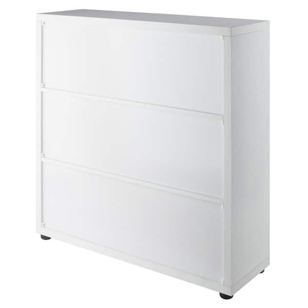 Winsome Wood Julian 3 x 3 Storage Cabinet White Finish 10538 - The