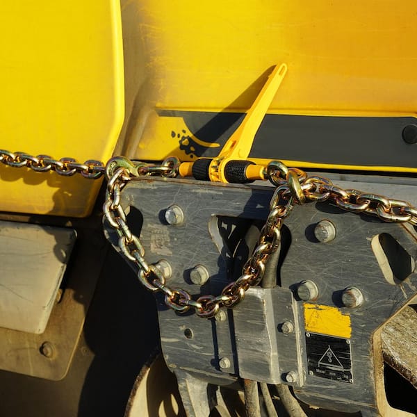 Ratchet Chain Binders, 1/4 in.-5/16 in. 2600 lbs. Safe Working Load, 2-Pack Load Binder with 2 Grab Hooks, Tie Downs