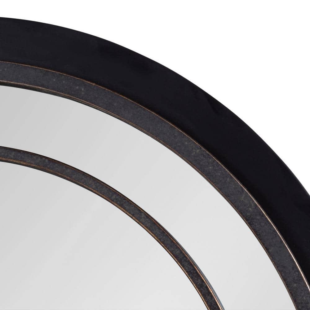 Audubon Black Full Length Arched Wood Wall Mirror