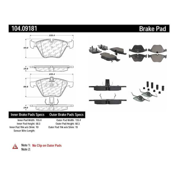 Centric Parts Disc Brake Pad Set