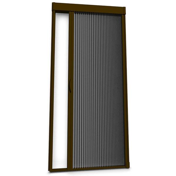 LARSON Inspire 39 in. x 81 in. Brownstone Aluminum Retractable Screen DoorIN100743981 The