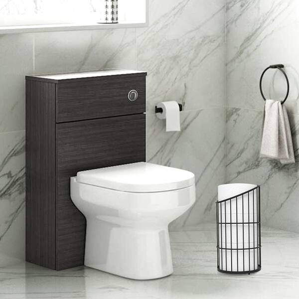 Free-Standing Toilet Paper Holder, Black Onyx, BATH ORGANIZATION