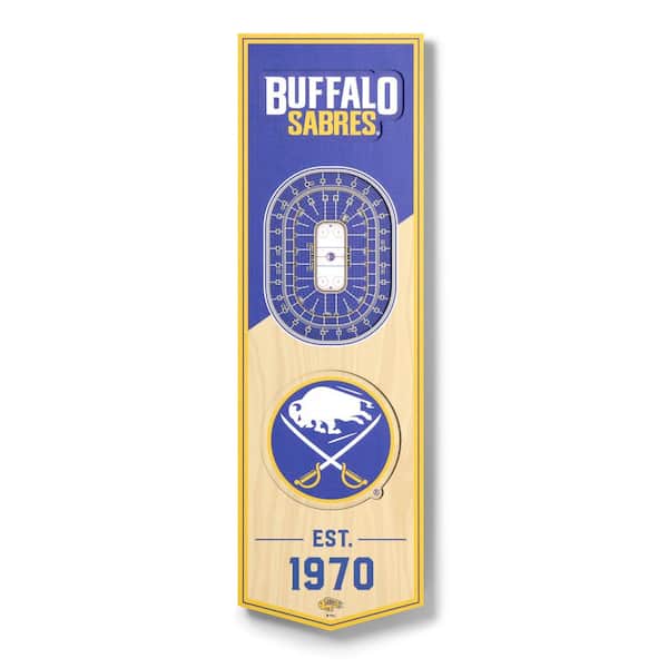 YouTheFan NHL Buffalo Sabres 3D Stadium 6 x 19 Banner-KeyBank Center  Decorative Word Sign 2504988 - The Home Depot