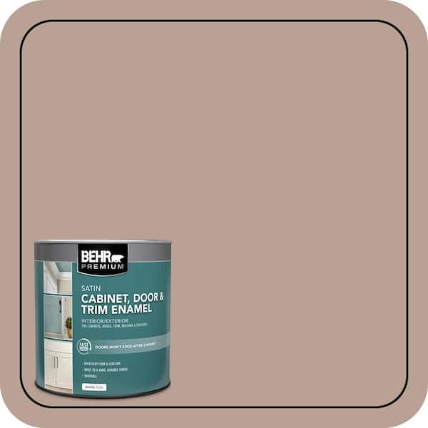 BEHR PREMIUM 1 qt. #N190-4 Rugged Tan Satin Enamel Interior