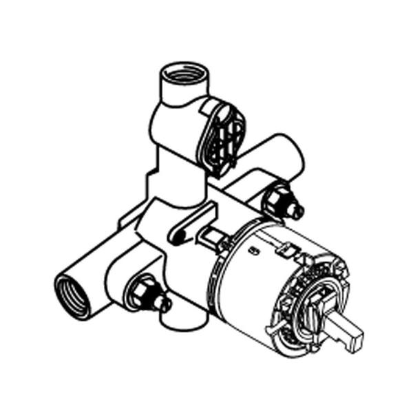 American Standard Pressure Balance Rough Volume Control Valve Body with Integral Diverter