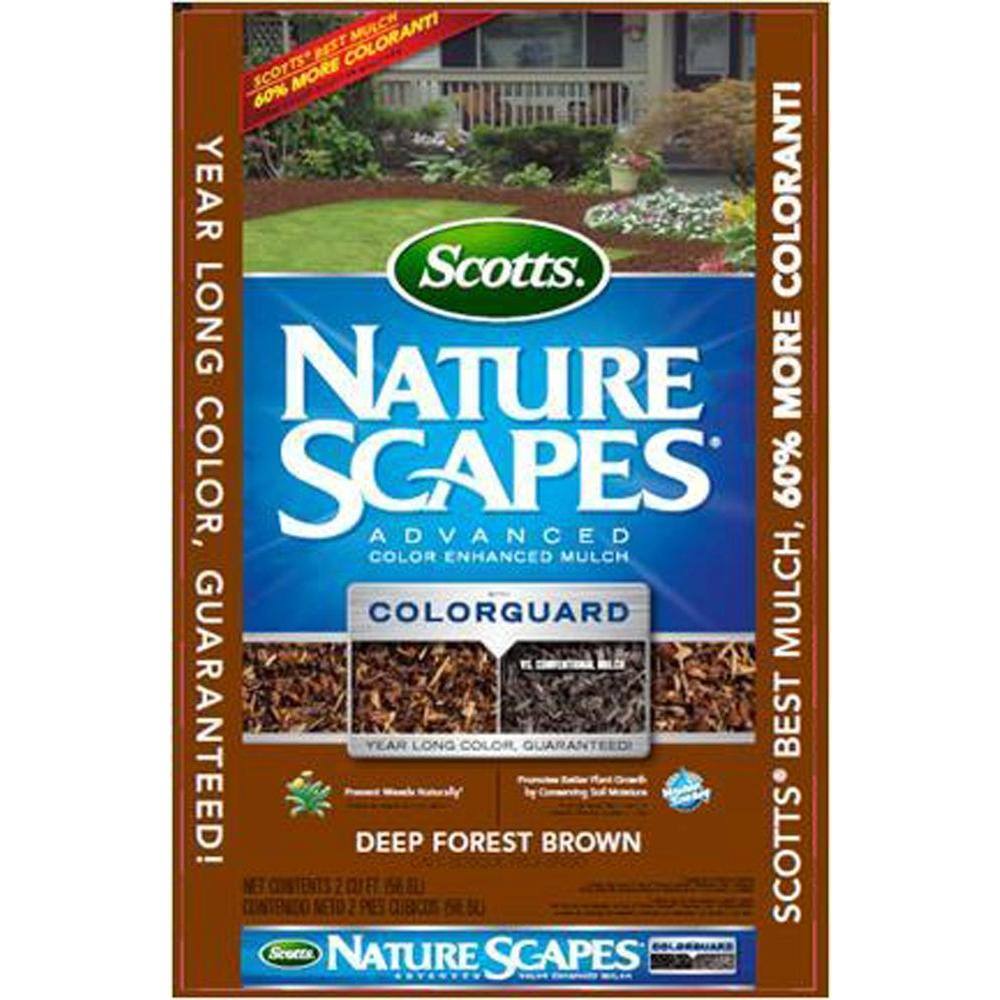 Scotts Nature Scapes 2 cu. ft. Advanced Brown Mulch 88652410 The Home