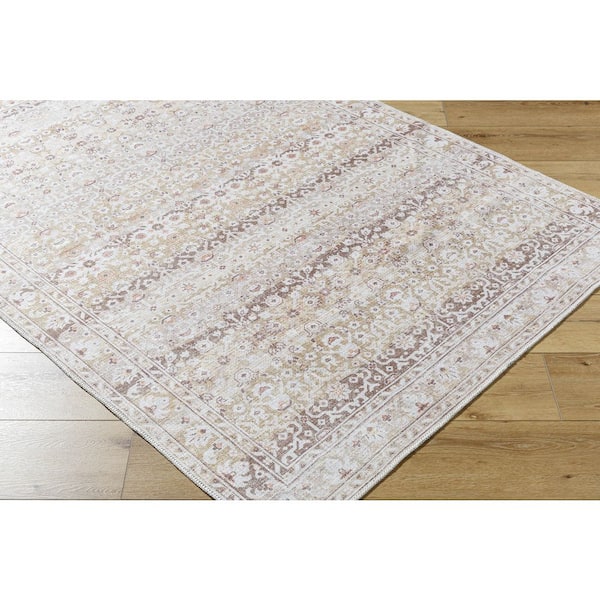 Amelie AML-2401 2 X 7 Machine Woven Rug, Beige