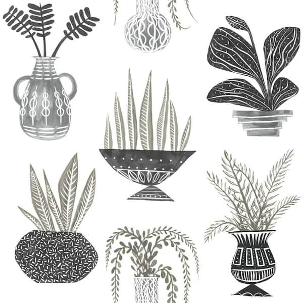 York Wallcoverings 34.17 sq. ft. Plant Party Peel and Stick Wallpaper