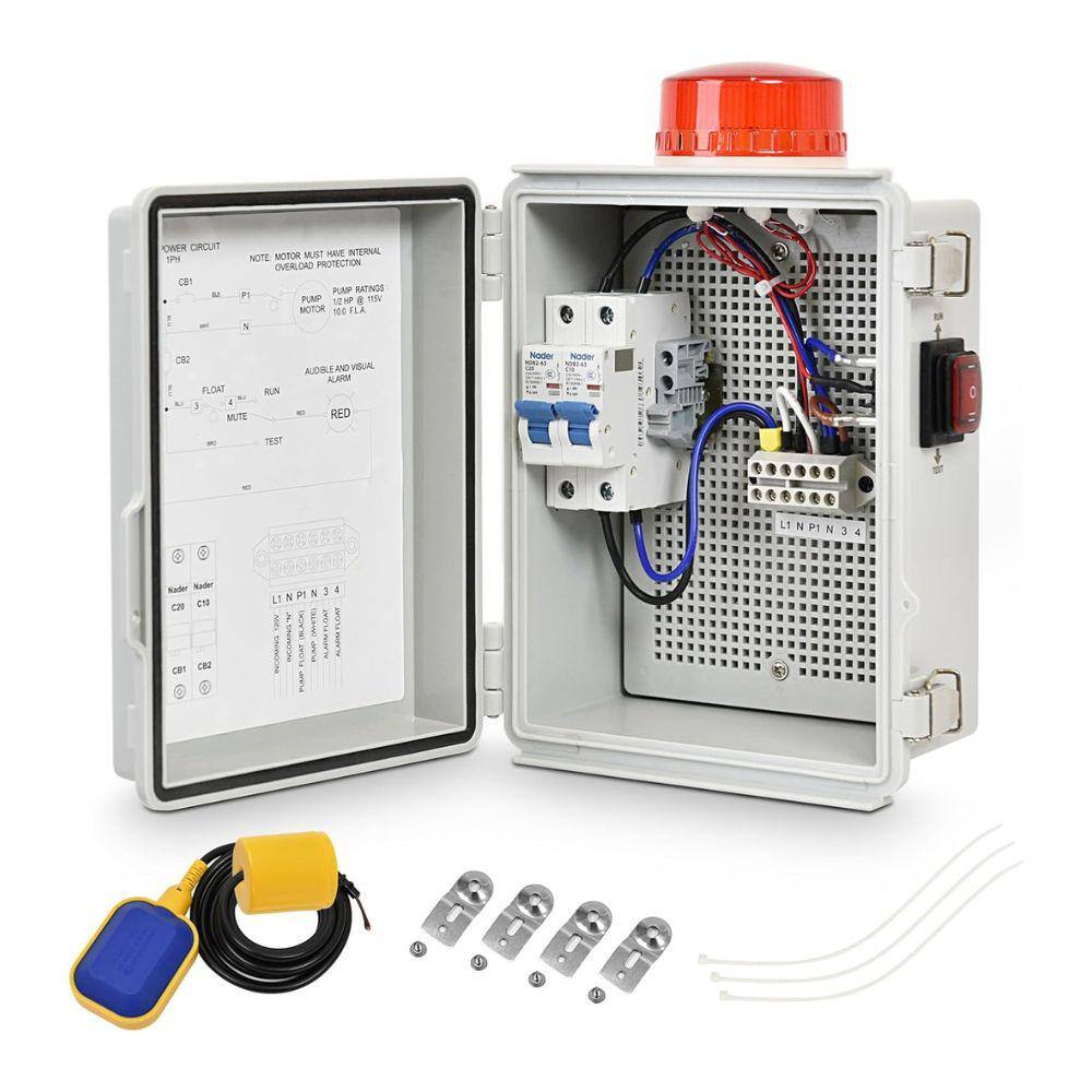 Septic Pump Alarm High Water Alarm for Sump Pump Features a Bright Flashing Light and 110 db Alarm with IP67 Casing price history on PriceWatchPro