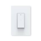 Single-Pole Smart Home Push Button Rocker Light Switch with Wi-Fi, White (10-Pack)