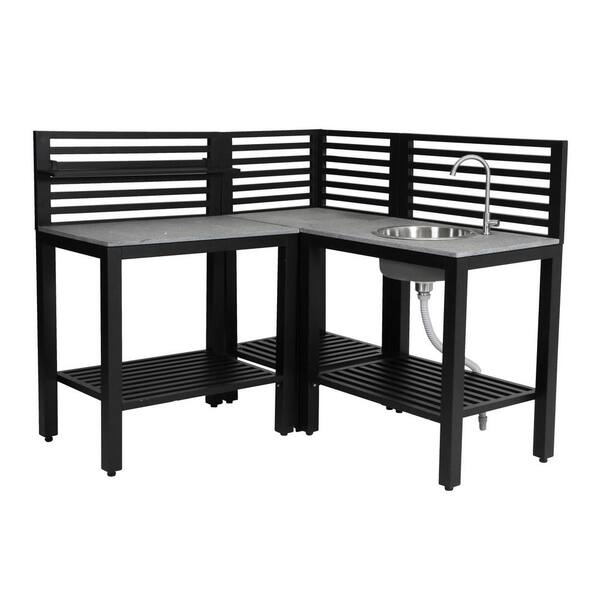 Rts Home Accents 24 In X 24 In X 50 In Outdoor Kitchen Countertop 555400300b8000 The Home Depot