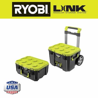 LINK Rolling Tool Box with LINK Medium Tool Box