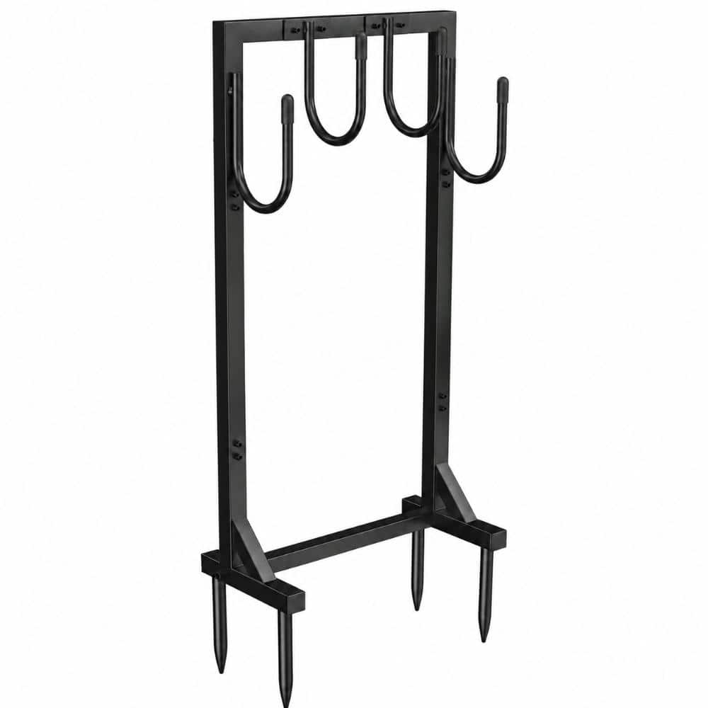 Heavy Duty Freestanding Metal Garden Hose Holder Stand Holds 150 ft Hose with 4 Large Storage Hooks, Detachable price history on PriceWatchPro