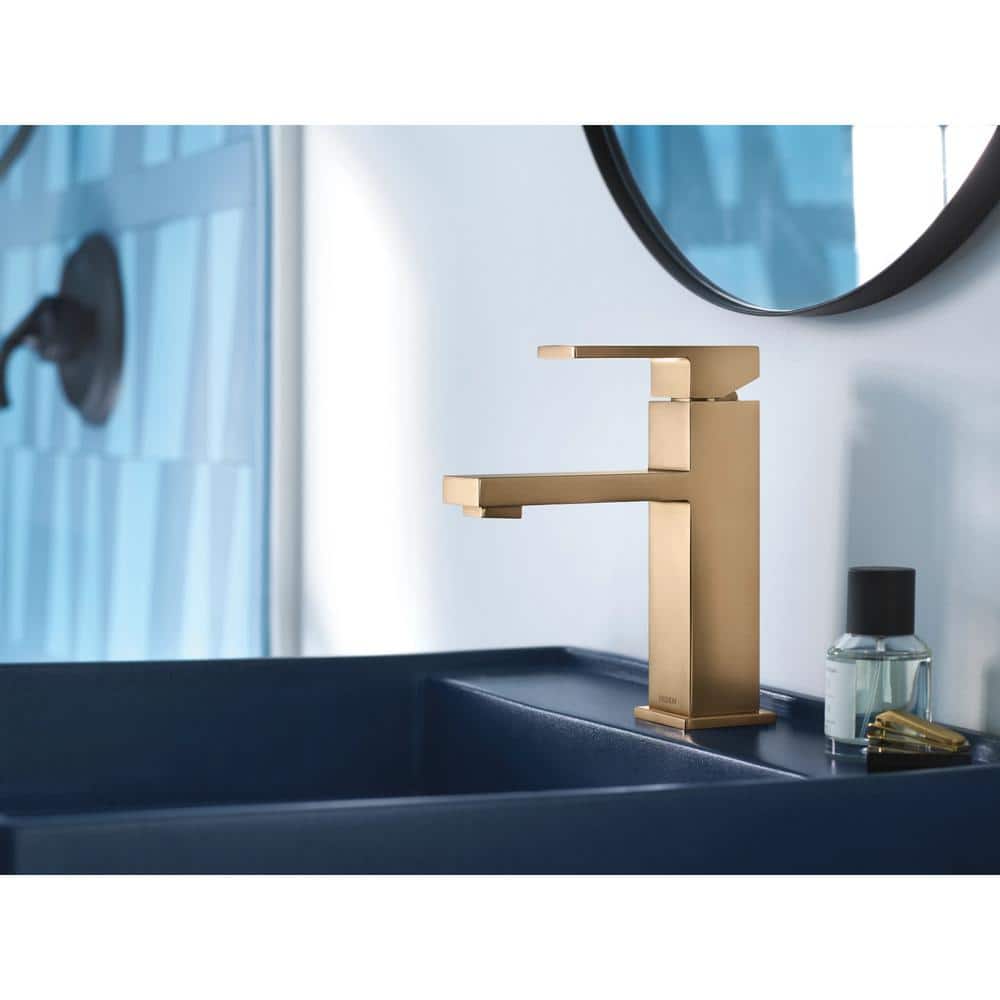 Revyl Bronzed Gold Single Handle Modern Bathroom Faucet