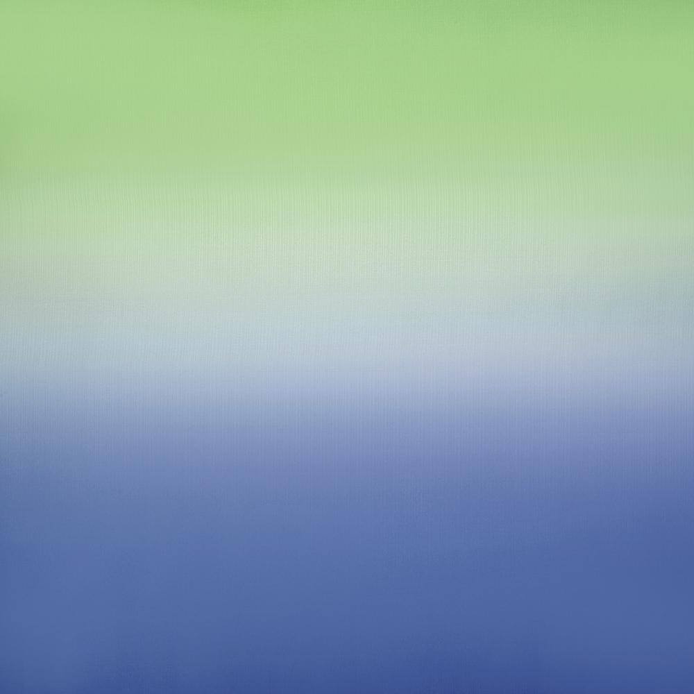Green and Blue Ombre Sheer Grommet Curtain Panel