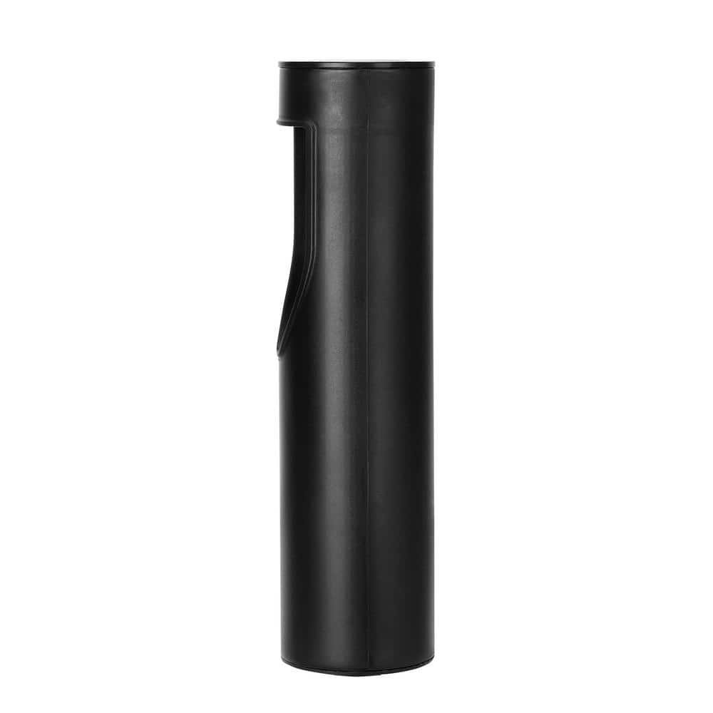 12.2" Black Solar LED Pathway Lights with Yellow Shade