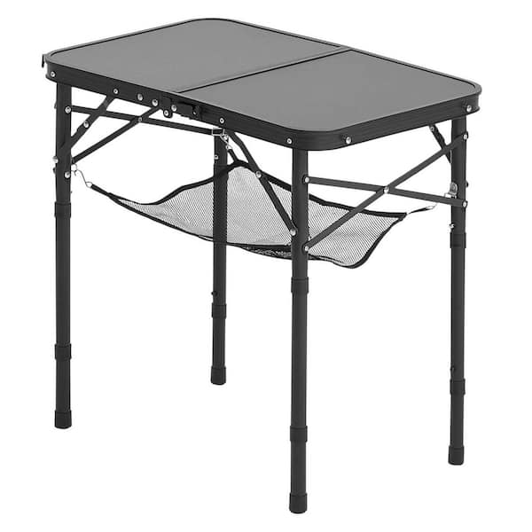 2ft Folding Portable Camping Table Aluminum Outdoor Table Adjustable Height Easy Setup