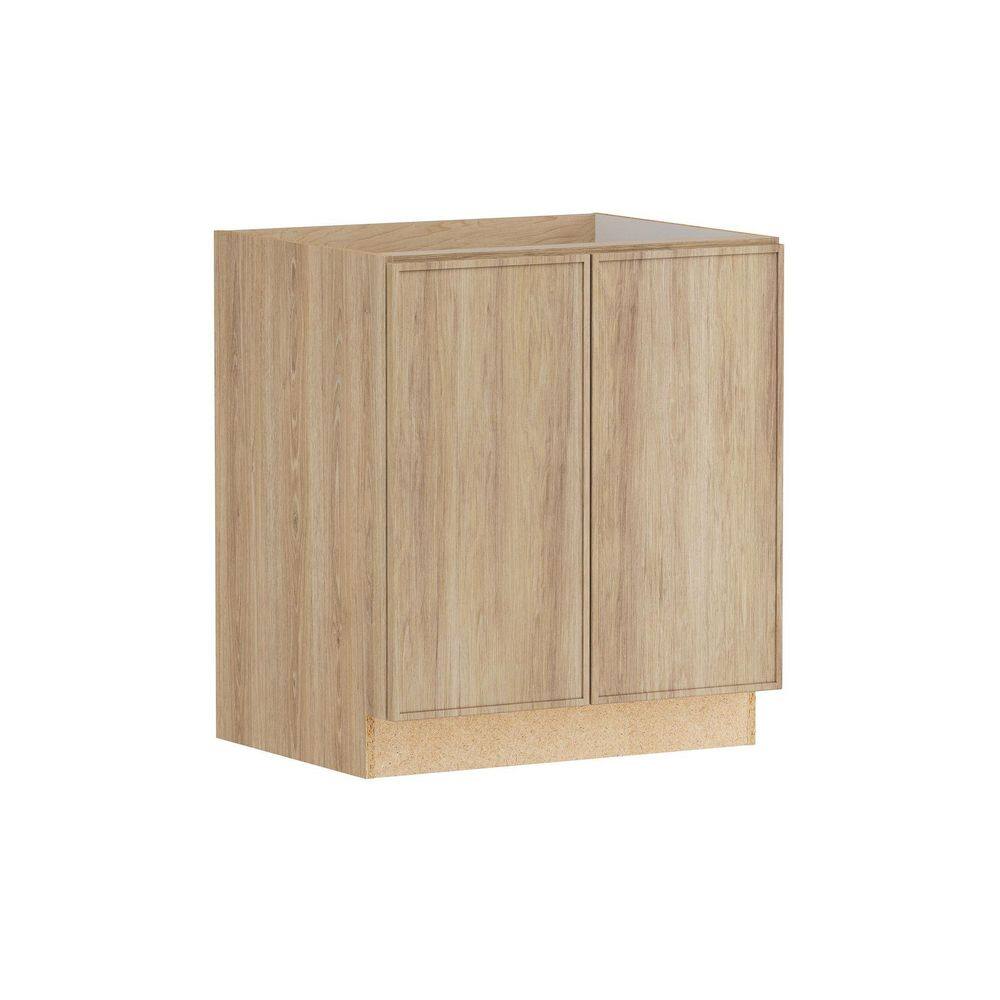 Designer Series Renly 30 in. W x 24 in. D x 34.5 in. H Assembled Slim Shaker Full Door Height Base Cabinet in Sandstone price history on PriceWatchPro