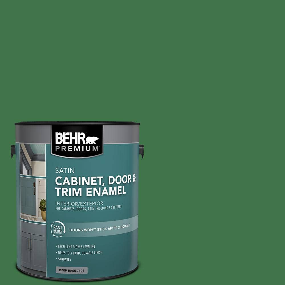 1 gal. #P410-7 Grasslands Satin Enamel Interior/Exterior Cabinet, Door & Trim Paint price history on PriceWatchPro