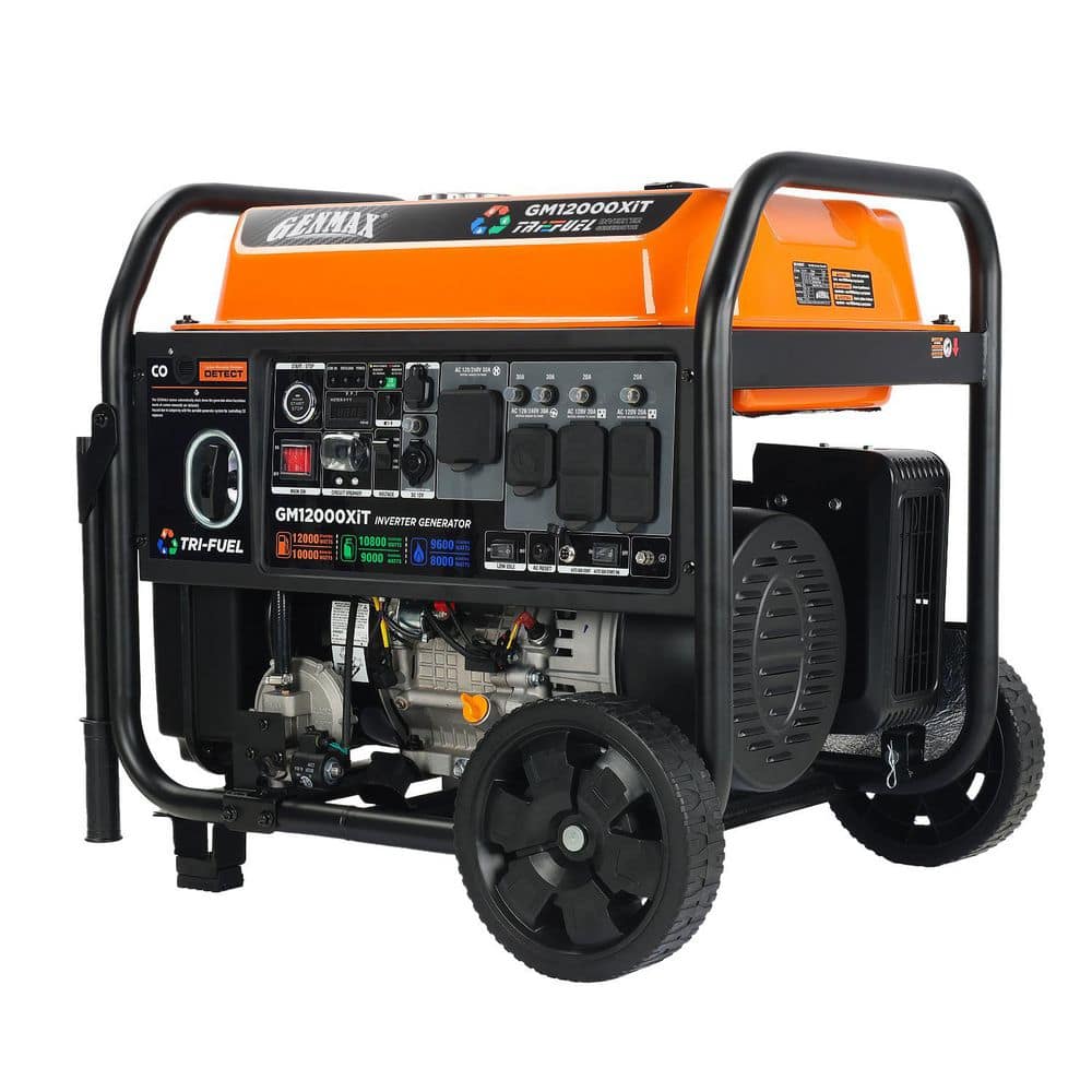 GENMAX 10000-Watt Electric Start Tri-Fuel Gasoline/Propane/Natural