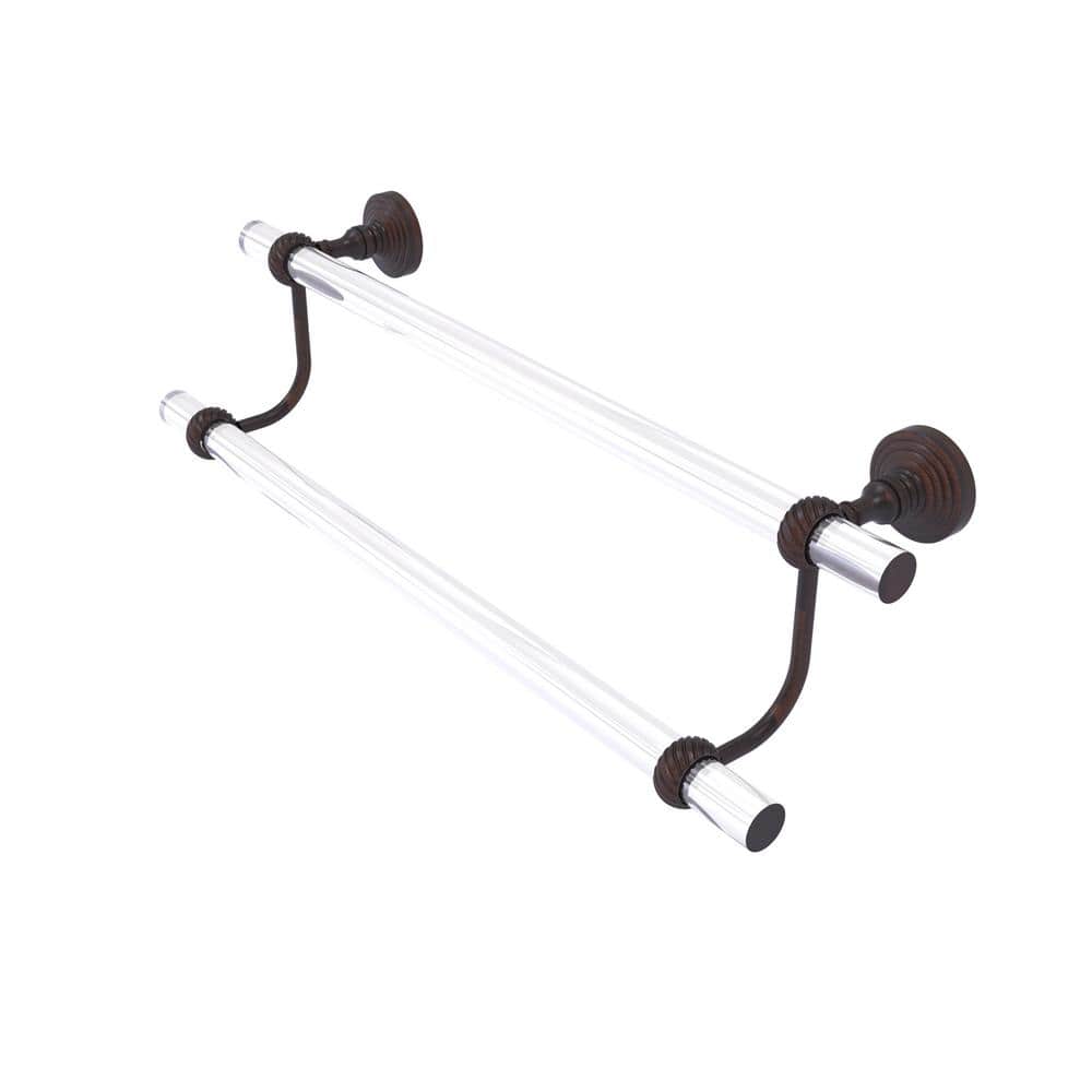 Pacific Grove Collection 30 in. Wall Mounted Double Towel Bar in Venetian Bronze with Twisted Accents price history on PriceWatchPro
