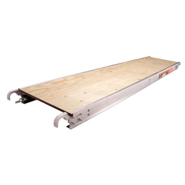 7 ft. x 19 in Scaffolding Platform with 5/8 Plywood Plank and aluminum side
