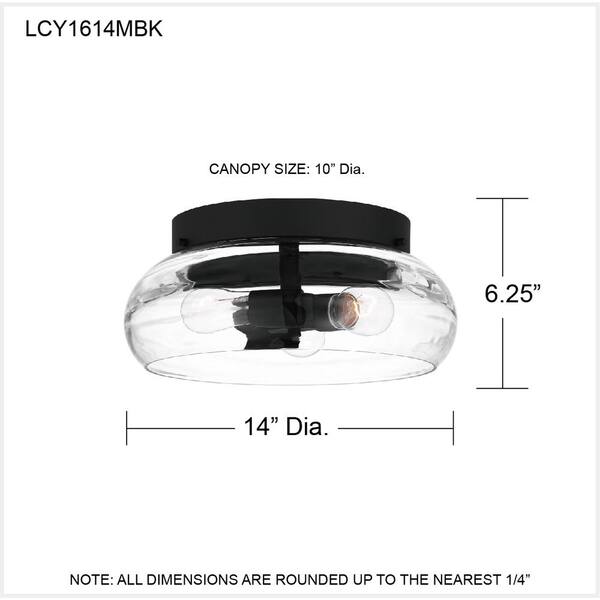 Lucy 14 Inch 3 Light Flush Mount | Capitol Lighting