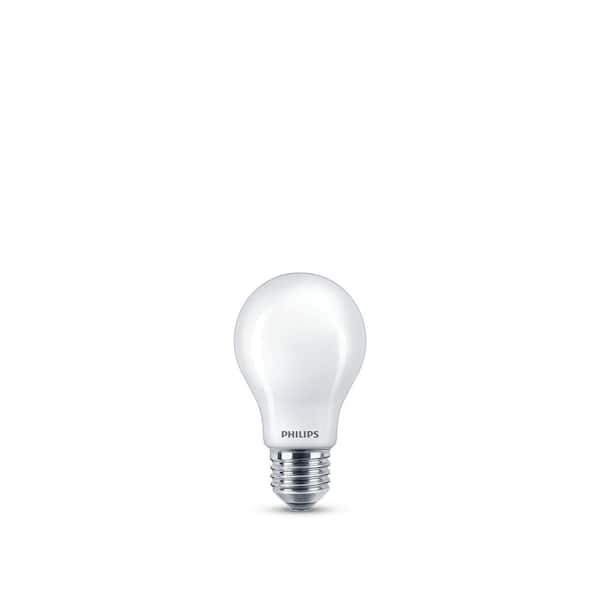 Collega gezond verstand Frustrerend Philips 60-Watt Equivalent A19 Energy Saving LED Light Bulb in Soft White  with Warm Glow Dimming Effect, 2700K (4-Pack) 557587 - The Home Depot