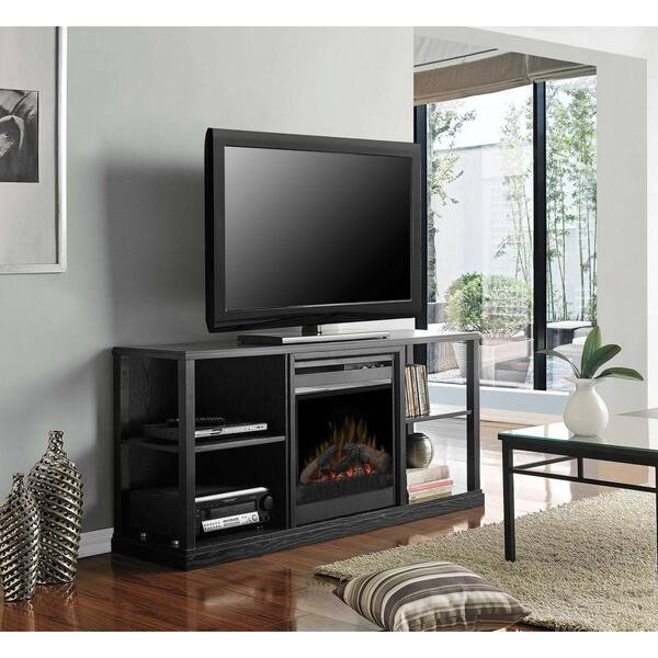 Dimplex Jayden 61 in. Media Console Electric Fireplace in Black-DISCONTINUED