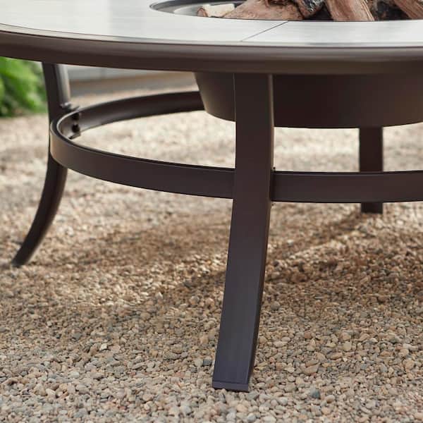 Hampton Bay Whitfield 48 In Round, Used Fire Pit Table
