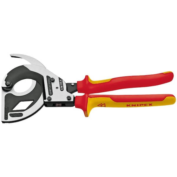 KNIPEX Heavy Duty Forged Steel Cable Cutter with 1000-Volt Insulation