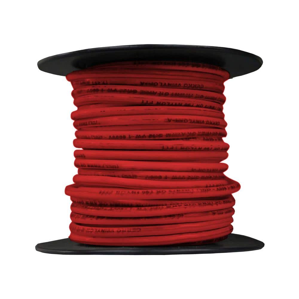 12 Gauge Copper Wire 100 FEET Stranded OFC AWG Bonded Cable Red/Black with  Spool