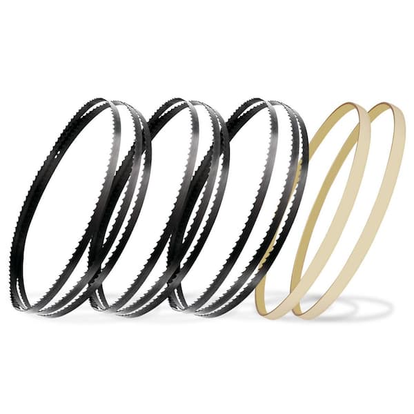 93-1/2 in. Carbon Steel Band Saw Blades Assortment with 14 in. x 1 in. x 0.95 in. Band Saw Tires for JET and Grizzly