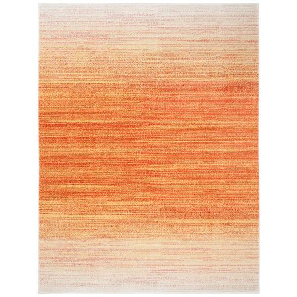 Adirondack 11 ft. x 15 ft. Orange/Red Gradient Area Rug