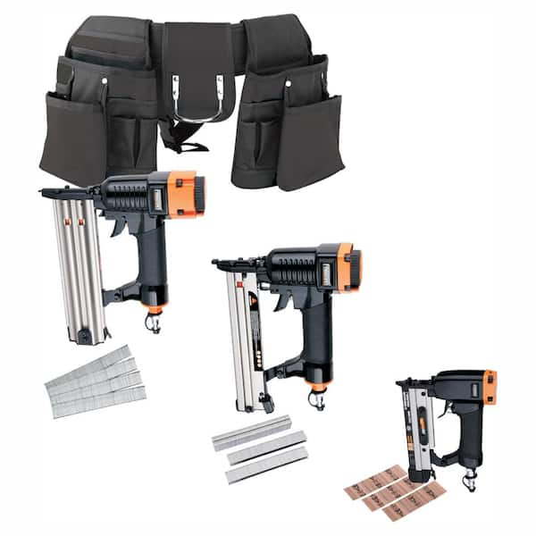 Freeman Professional 3-Piece Nail Gun Trim Kit with Fasteners and Tool Belt