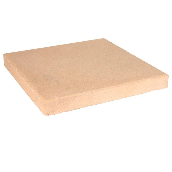 Oldcastle 15.75 in. x 15.75 in. x 1.75 in. Peach Concrete Step Stone (90 Pieces / 160 sq. ft. / Pallet)