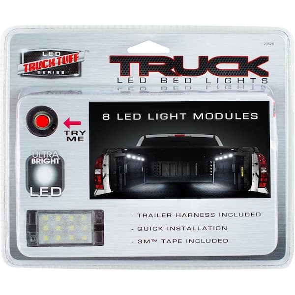 Installation  LEDGlow 8pc White LED Truck Bed Lights 