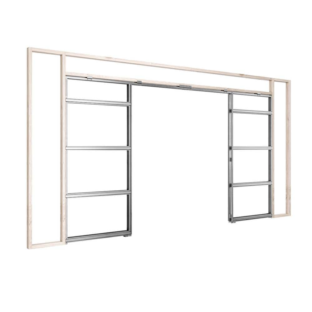 Galvanized Steel Single Pocket Door Frame Kit for 30x80 Doors