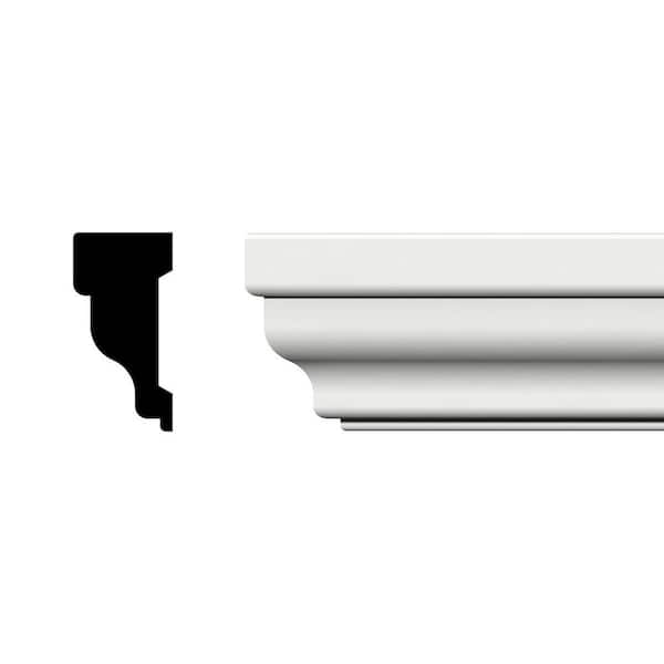 2 in. x 1 in. x 96 in. Rake Moulding, PVC (8-Pack)