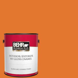 1 gal. #250B-7 Crushed Orange Hi-Gloss Enamel Interior/Exterior Paint